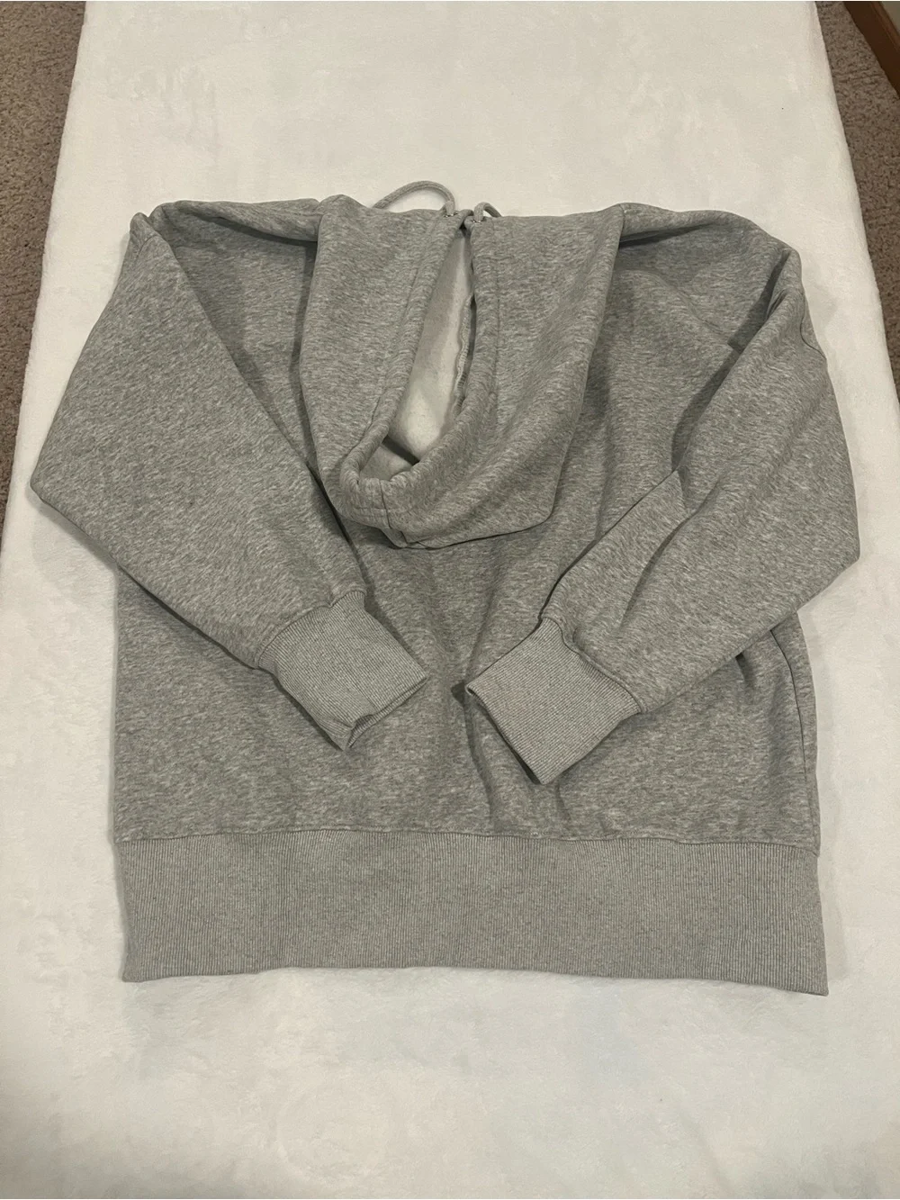 Cozy Heather Gray Oversized Pullover Hoodie - Size Small - Picture 2 of 8